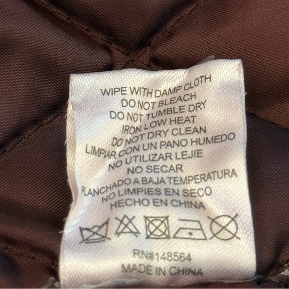 Azalea Wang Aurelia Faux Leather Moto Jacket XL Burgundy Faux Fur Collar NWT - Picture 3 of 16